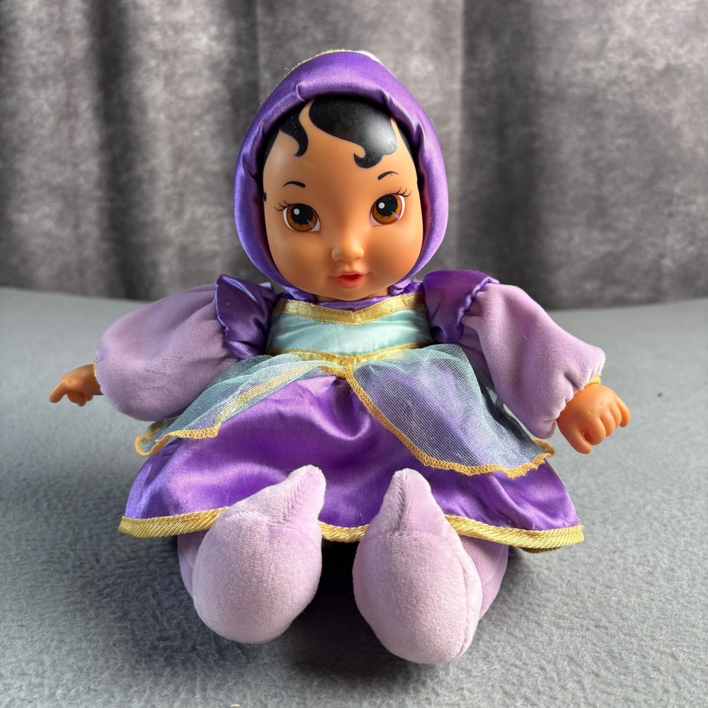 Disney Store My First Princess Jasmine Plush Doll Purple Teal Gold B11589G087